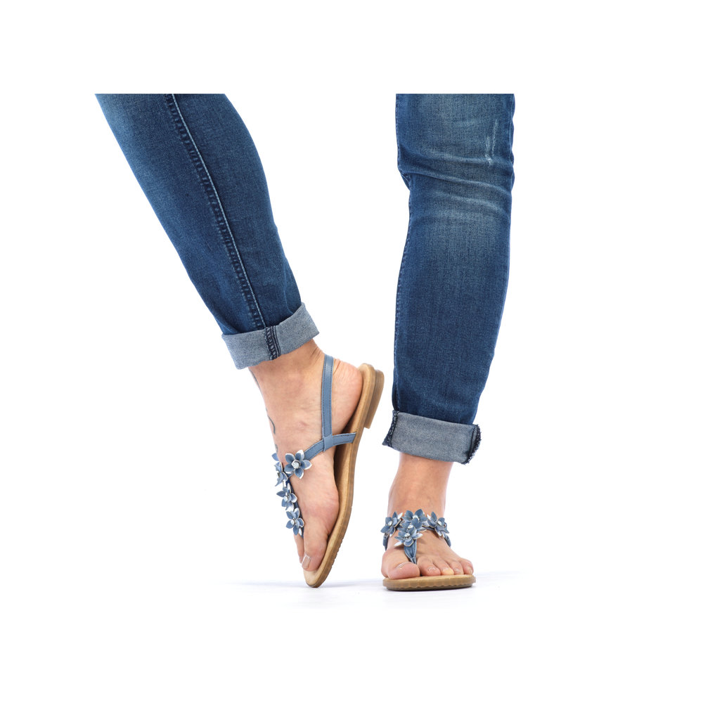 detail Dámské sandály Rieker 64257-12 modrá