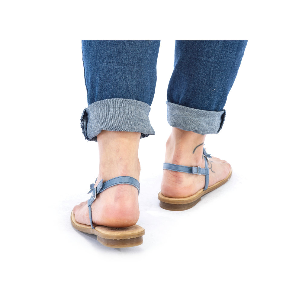 detail Dámské sandály Rieker 64257-12 modrá