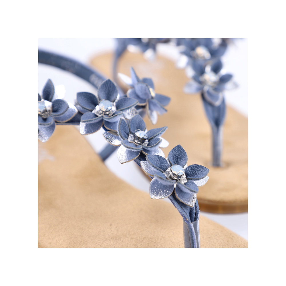 detail Dámské sandály Rieker 64257-12 modrá