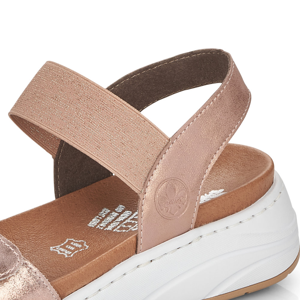 detail Dámské sandály Rieker 64300-31 růžová