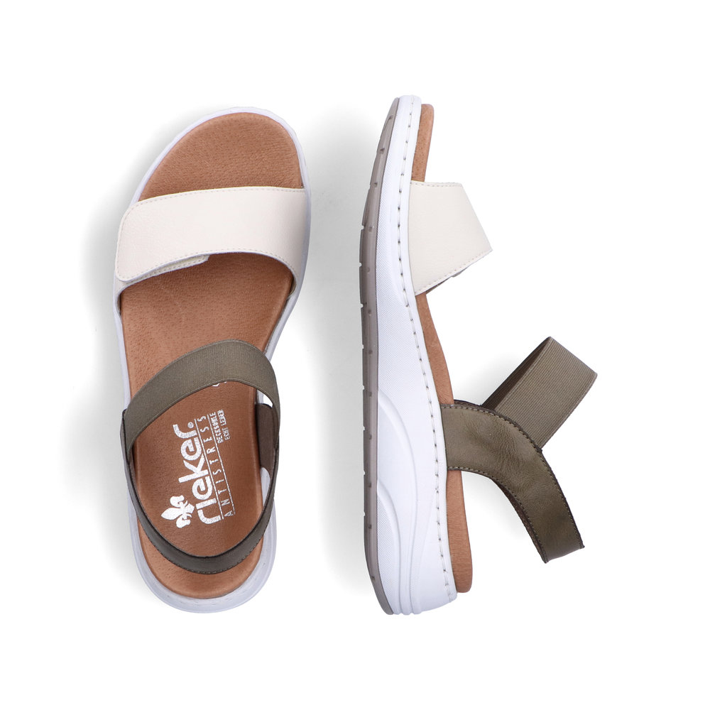 detail Dámské sandály Rieker 64300-54 zelená