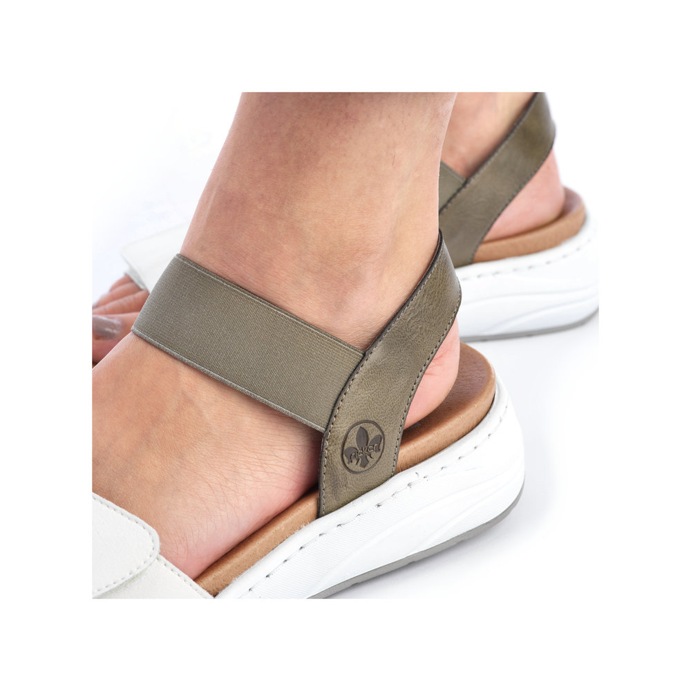 detail Dámské sandály Rieker 64300-54 zelená