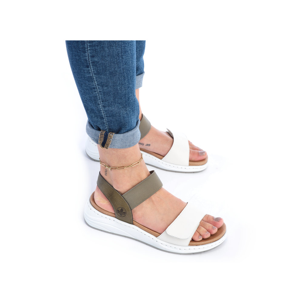 detail Dámské sandály Rieker 64300-54 zelená