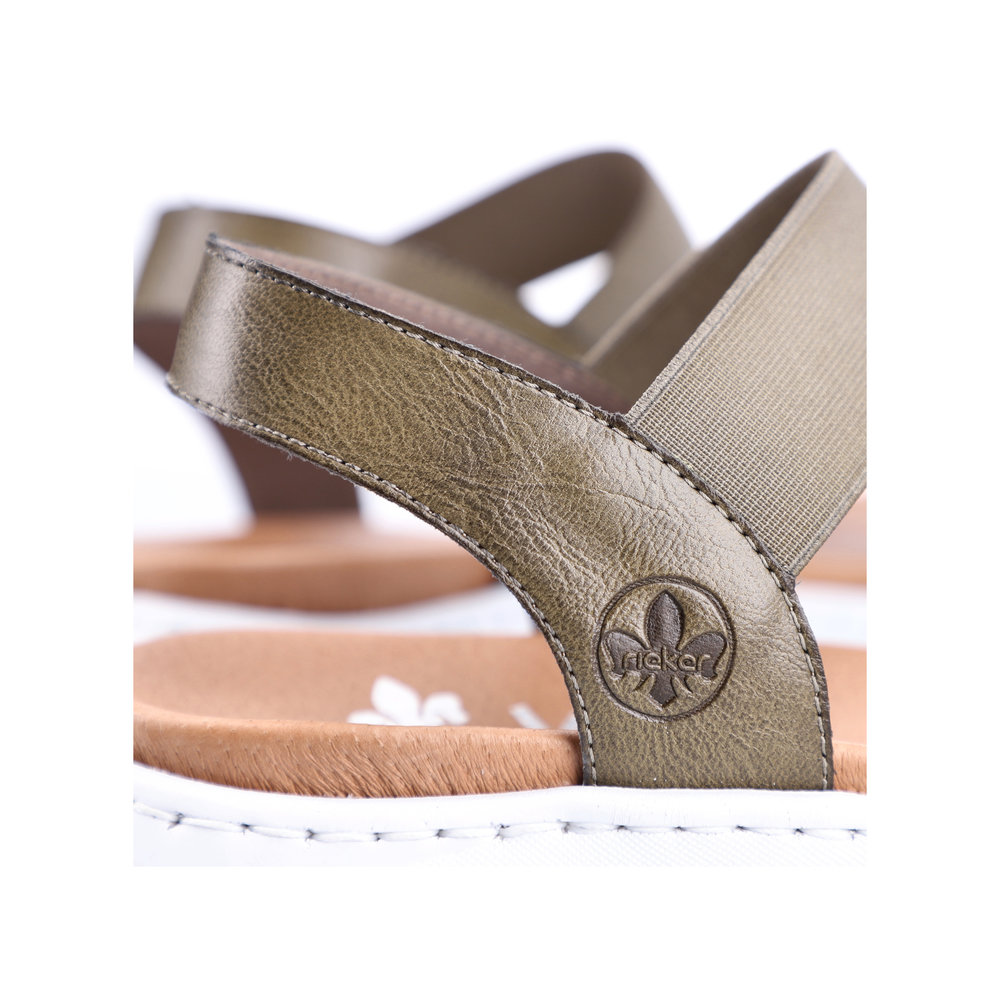 detail Dámské sandály Rieker 64300-54 zelená