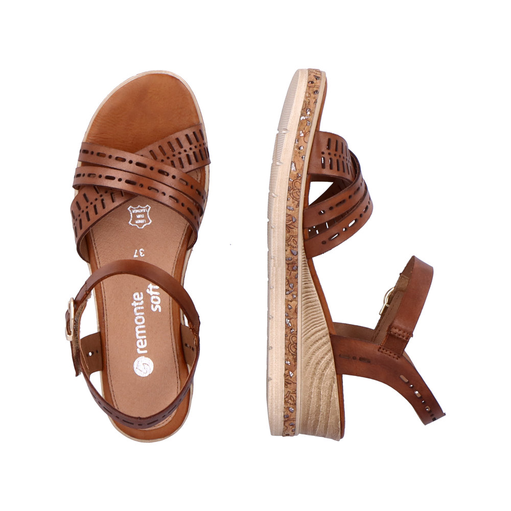 detail Dámské sandály Remonte D3063-24 hnědá