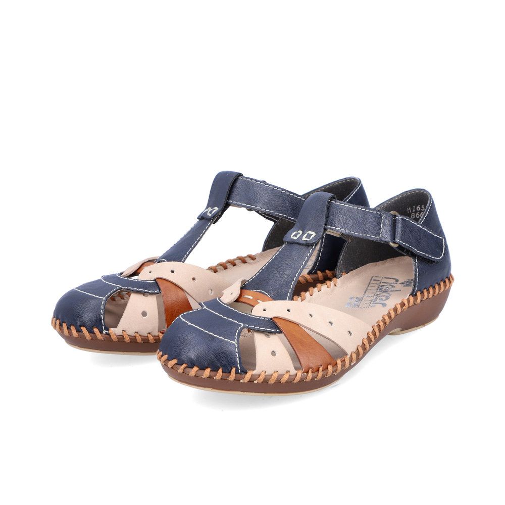 detail Dámské sandály Rieker M1655-14 modrá