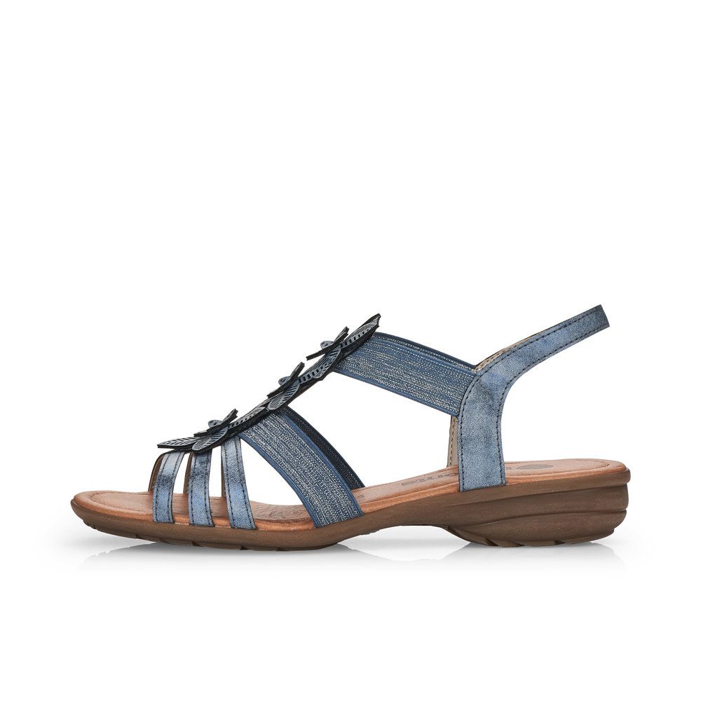 detail Dámské sandály Remonte R3663-14 modrá