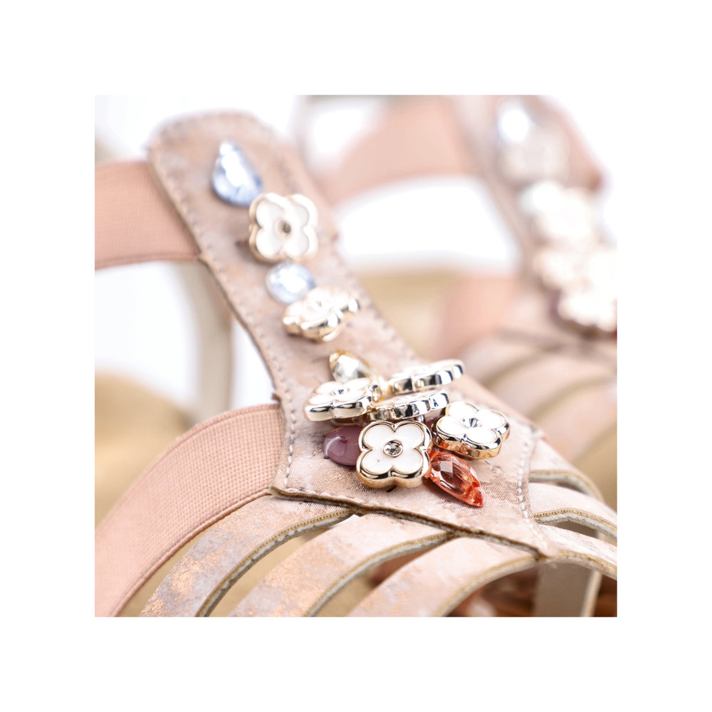 detail Dámské sandály Rieker 60855-31 růžová