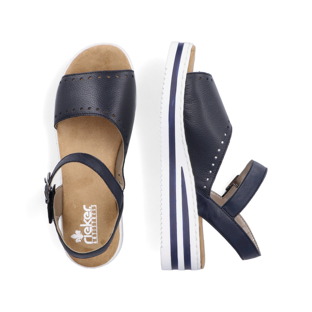 detail Dámské sandály Rieker V0255-14 modrá