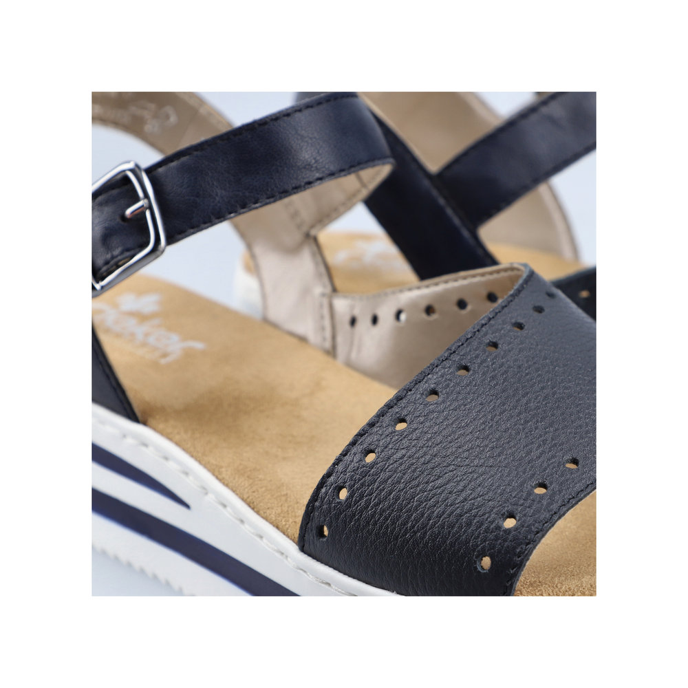 detail Dámské sandály Rieker V0255-14 modrá