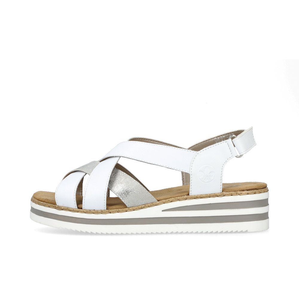 detail Dámské sandály Rieker V0279-80 bílá