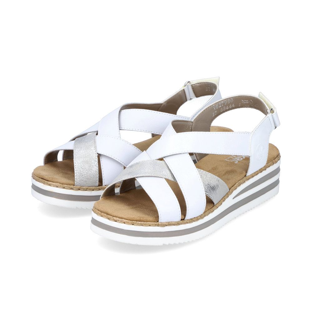 detail Dámské sandály Rieker V0279-80 bílá