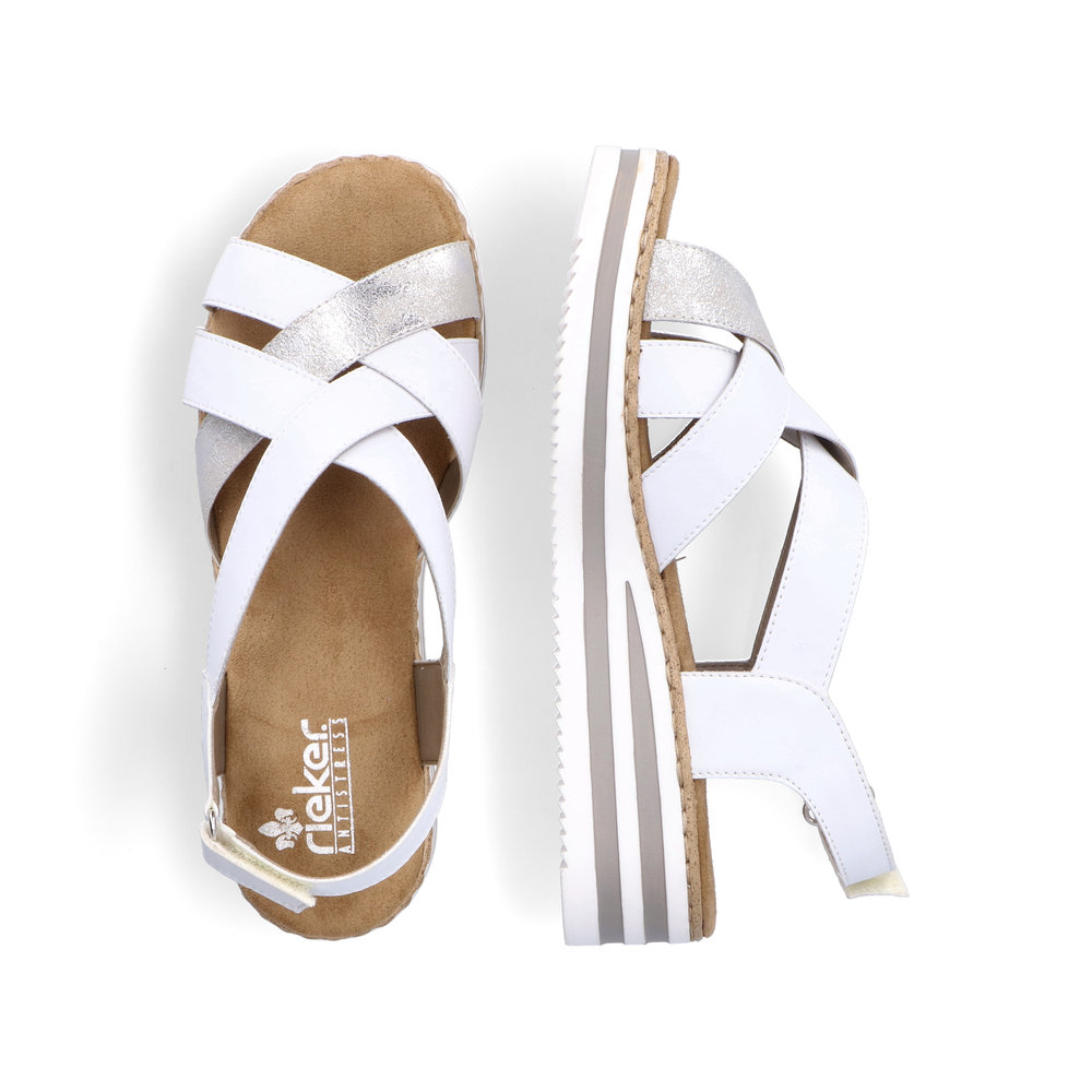 detail Dámské sandály Rieker V0279-80 bílá