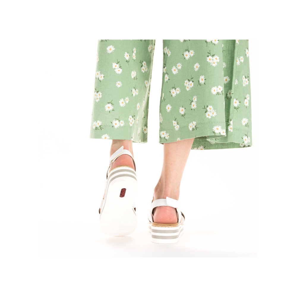 detail Dámské sandály Rieker V0279-80 bílá