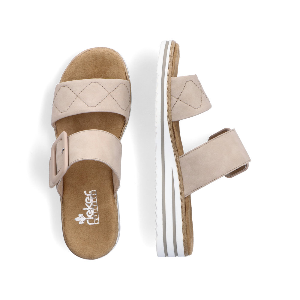 detail Dámské nazouváky Rieker V0694-62 béžová