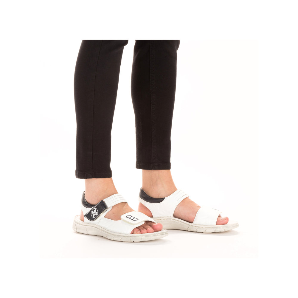 detail Dámské sandály Rieker V0852-80 bílá