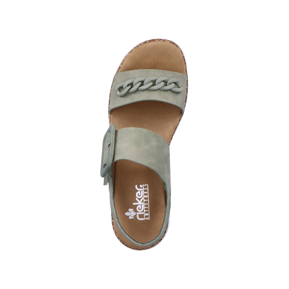 detail Dámské sandály Rieker V2350-52 zelená