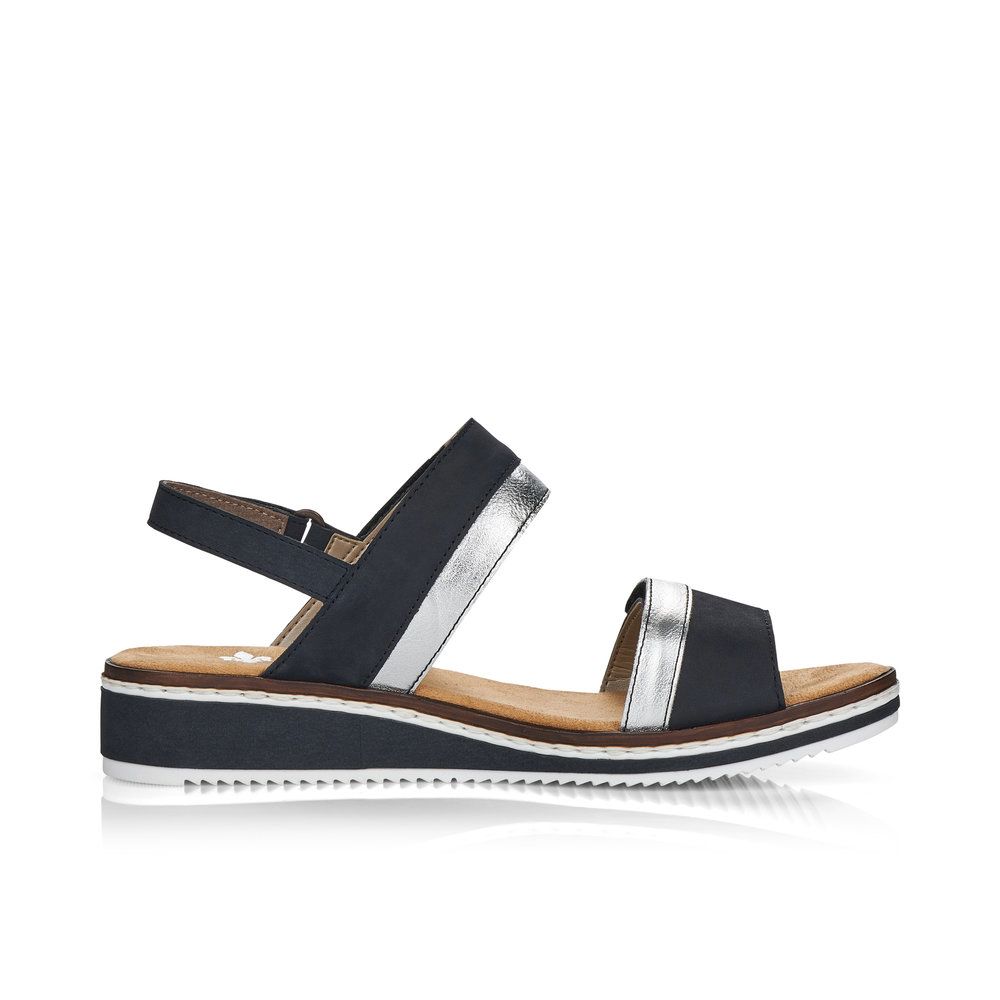 detail Dámské sandály Rieker V36B9-14 modrá