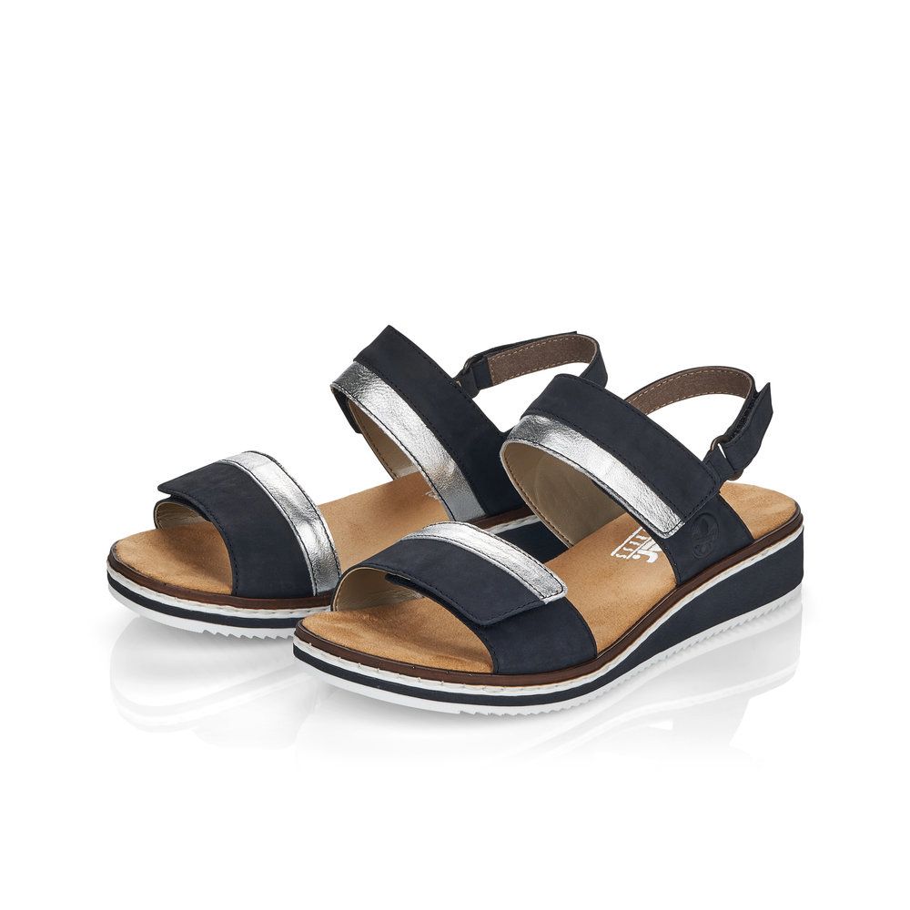 detail Dámské sandály Rieker V36B9-14 modrá