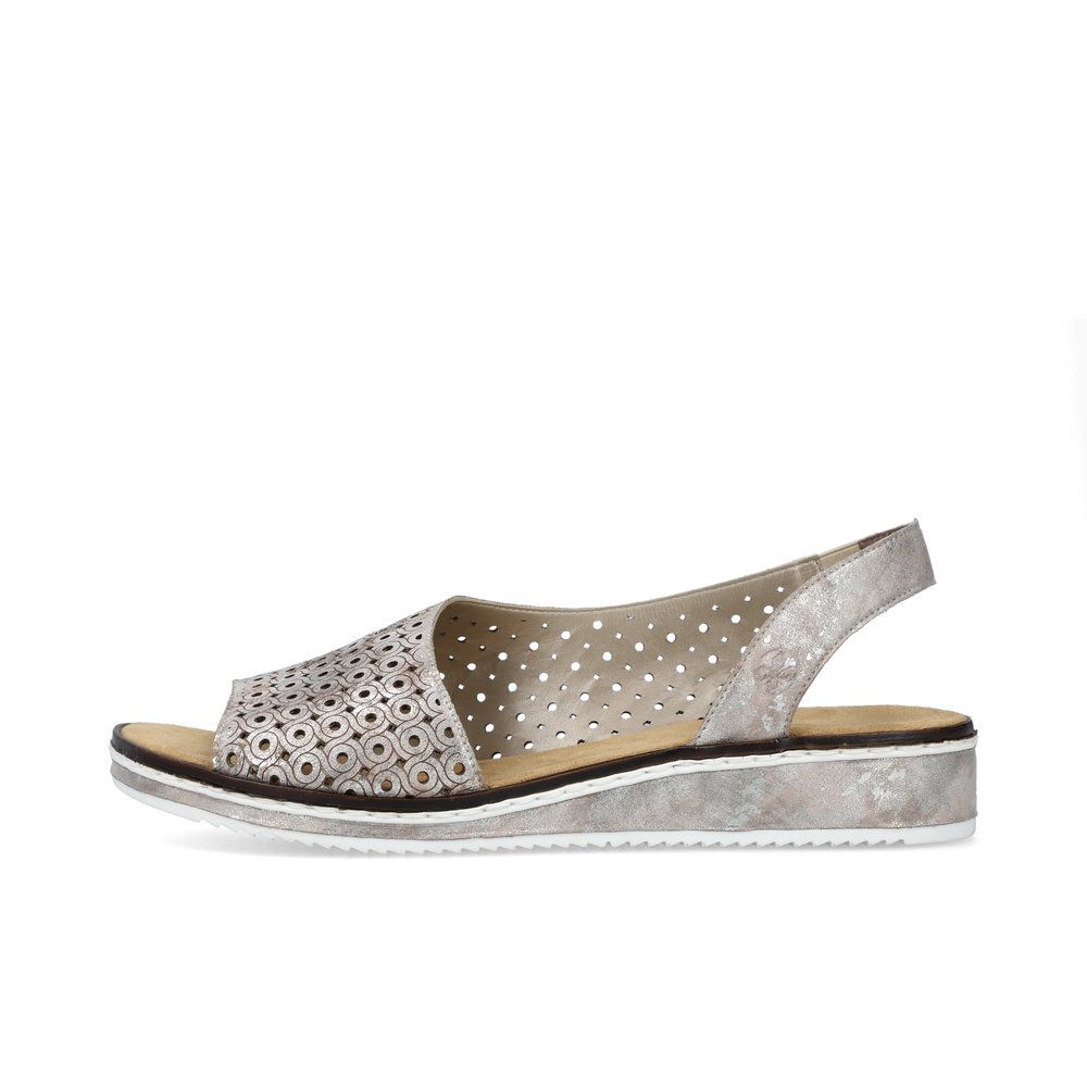 detail Dámské sandály Rieker V3654-31 růžová