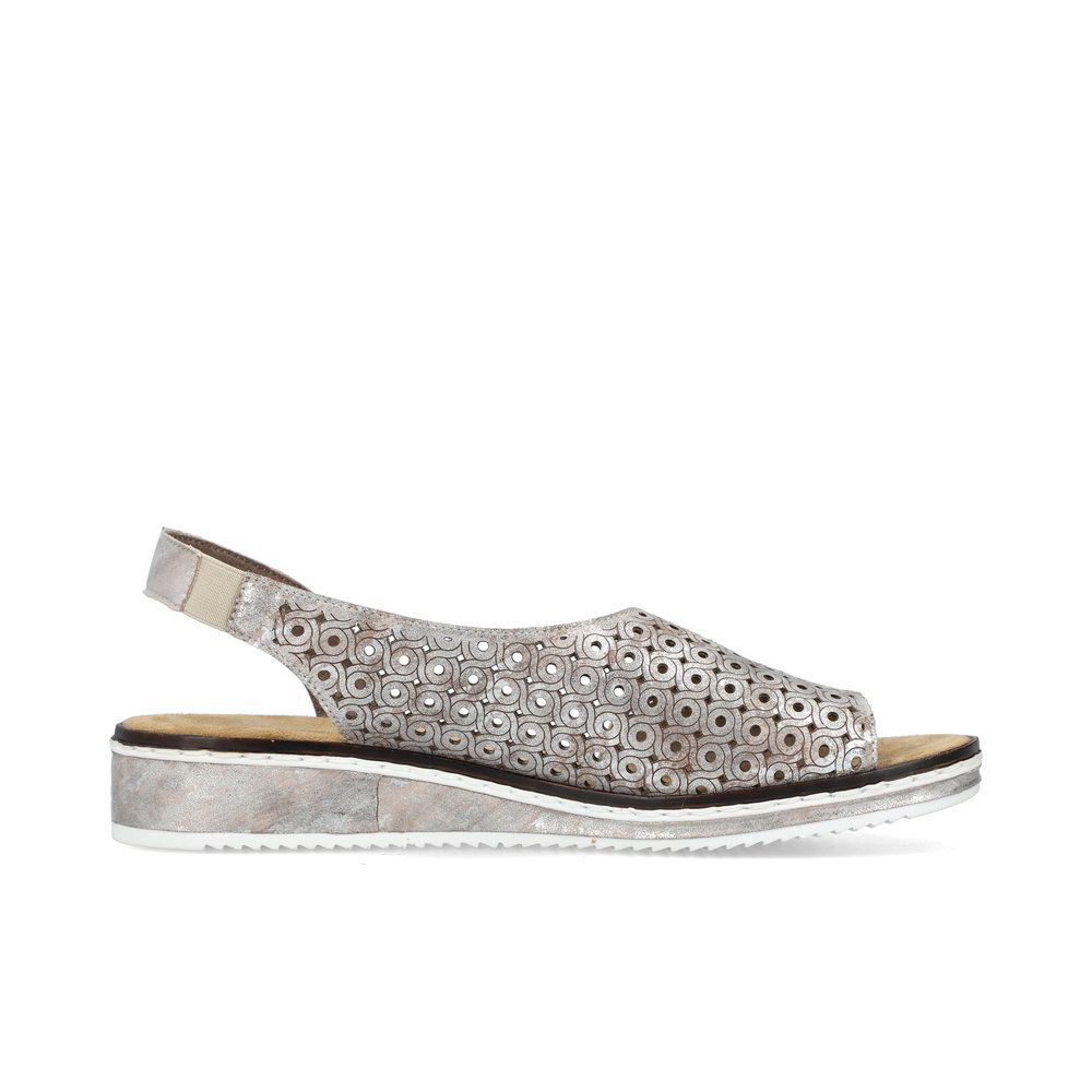 detail Dámské sandály Rieker V3654-31 růžová