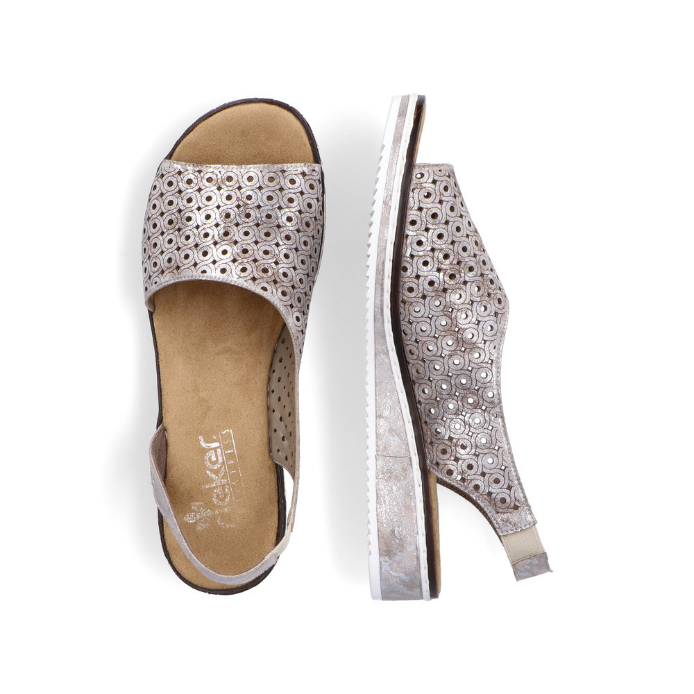 detail Dámské sandály Rieker V3654-31 růžová