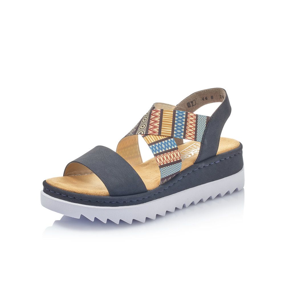 detail Dámské sandály Rieker V44G8-14 modrá