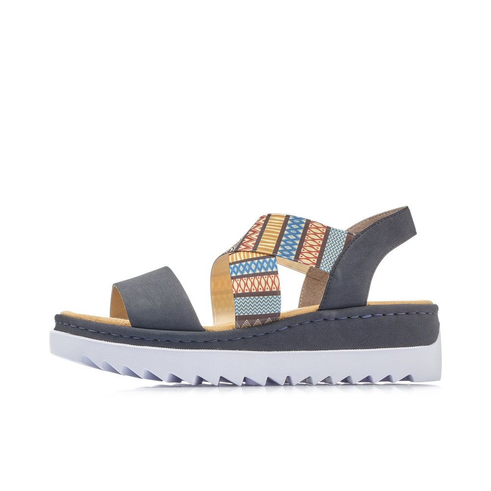 detail Dámské sandály Rieker V44G8-14 modrá