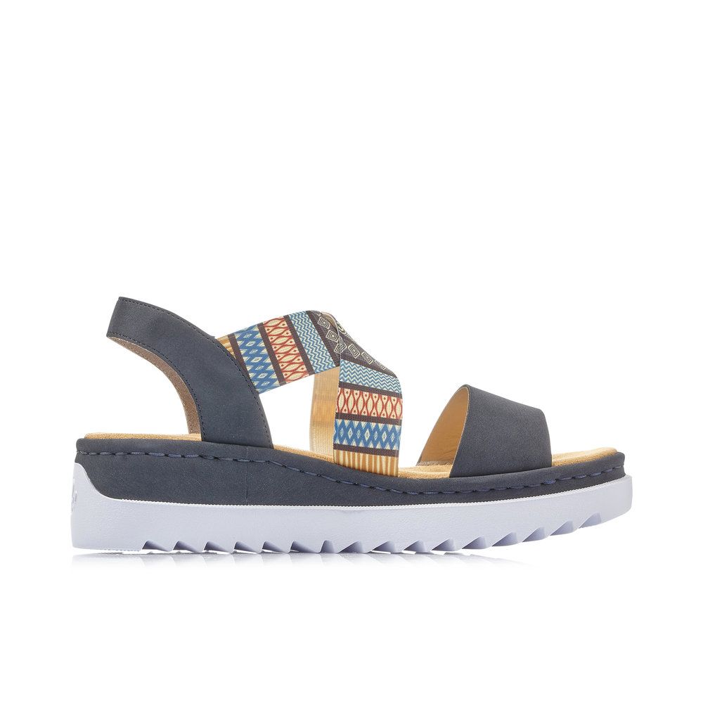 detail Dámské sandály Rieker V44G8-14 modrá