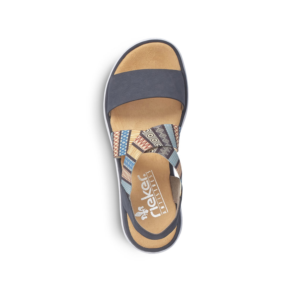 detail Dámské sandály Rieker V44G8-14 modrá