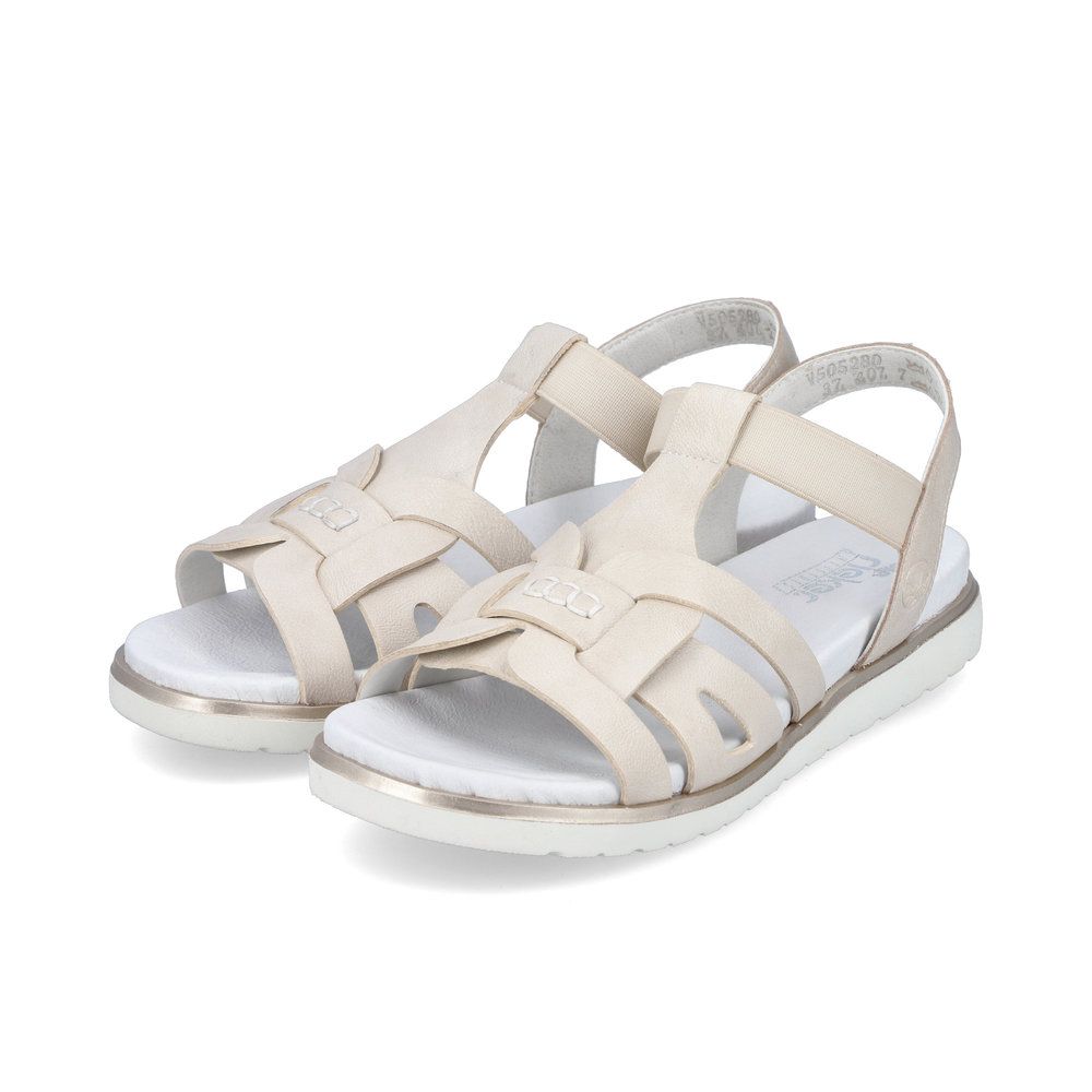 detail Dámské sandály Rieker V5052-80 bílá