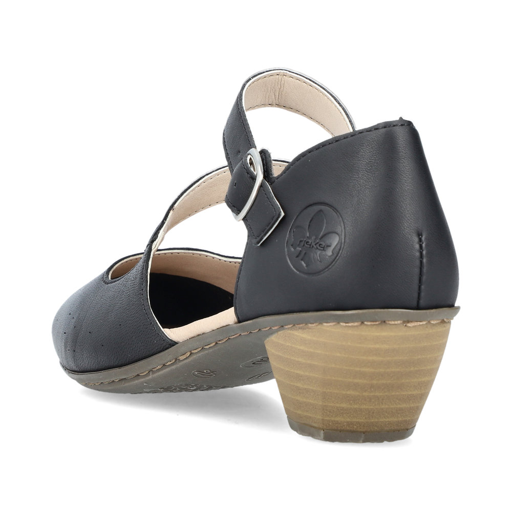 detail Dámské lodičky Rieker 41780-00 černá