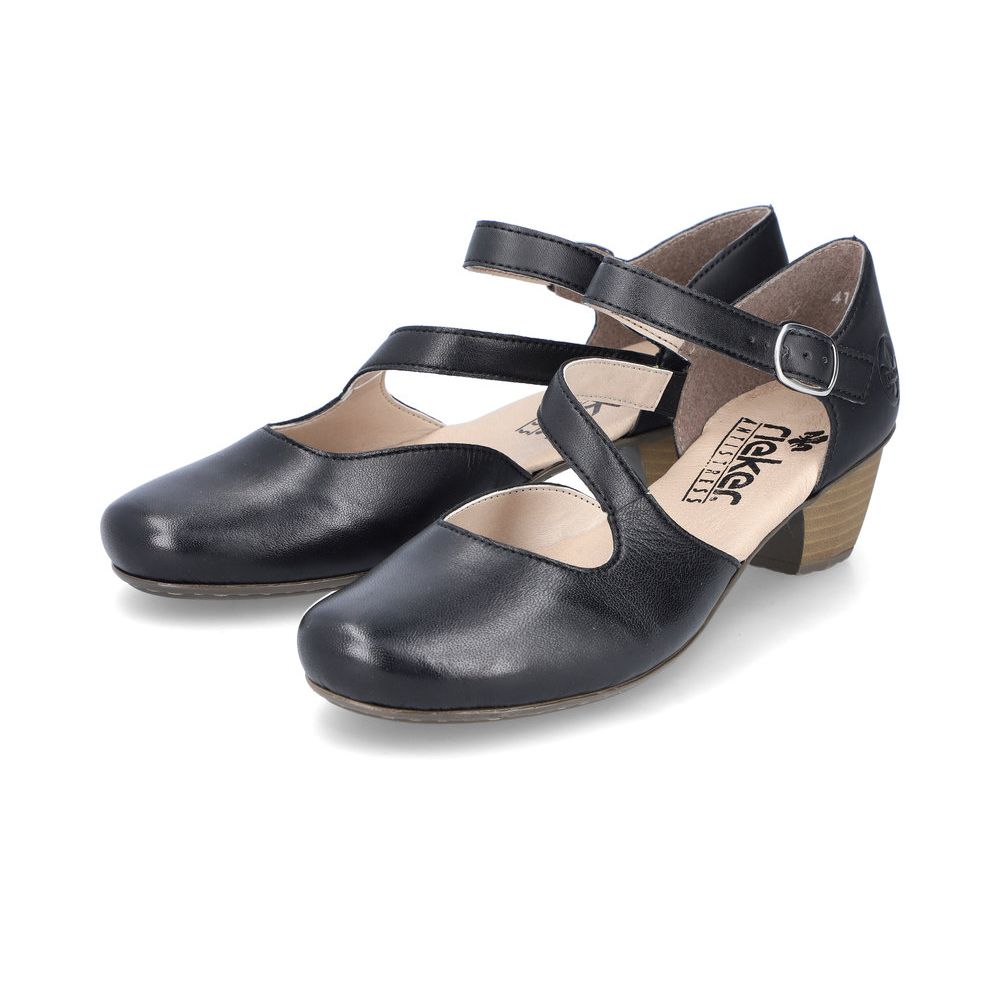 detail Dámské lodičky Rieker 41780-00 černá