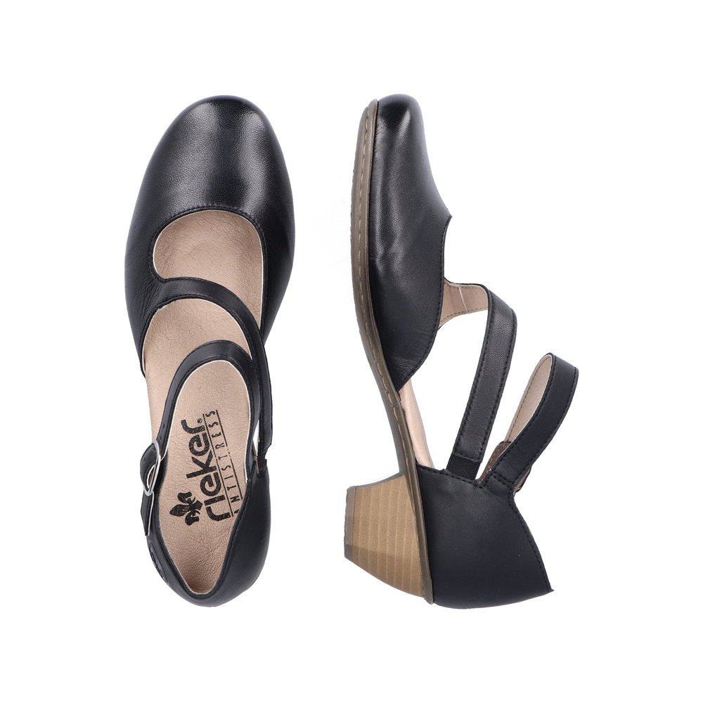 detail Dámské lodičky Rieker 41780-00 černá