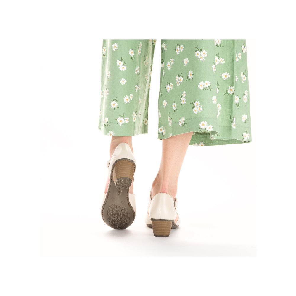 detail Dámské lodičky Rieker 41780-80 bílá