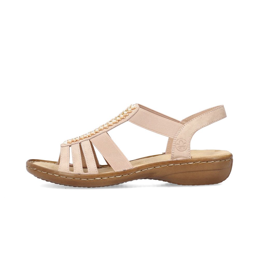 detail Dámské sandály Rieker 60852-31 růžová