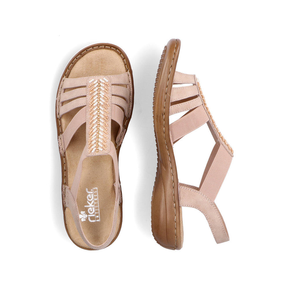 detail Dámské sandály Rieker 60852-31 růžová