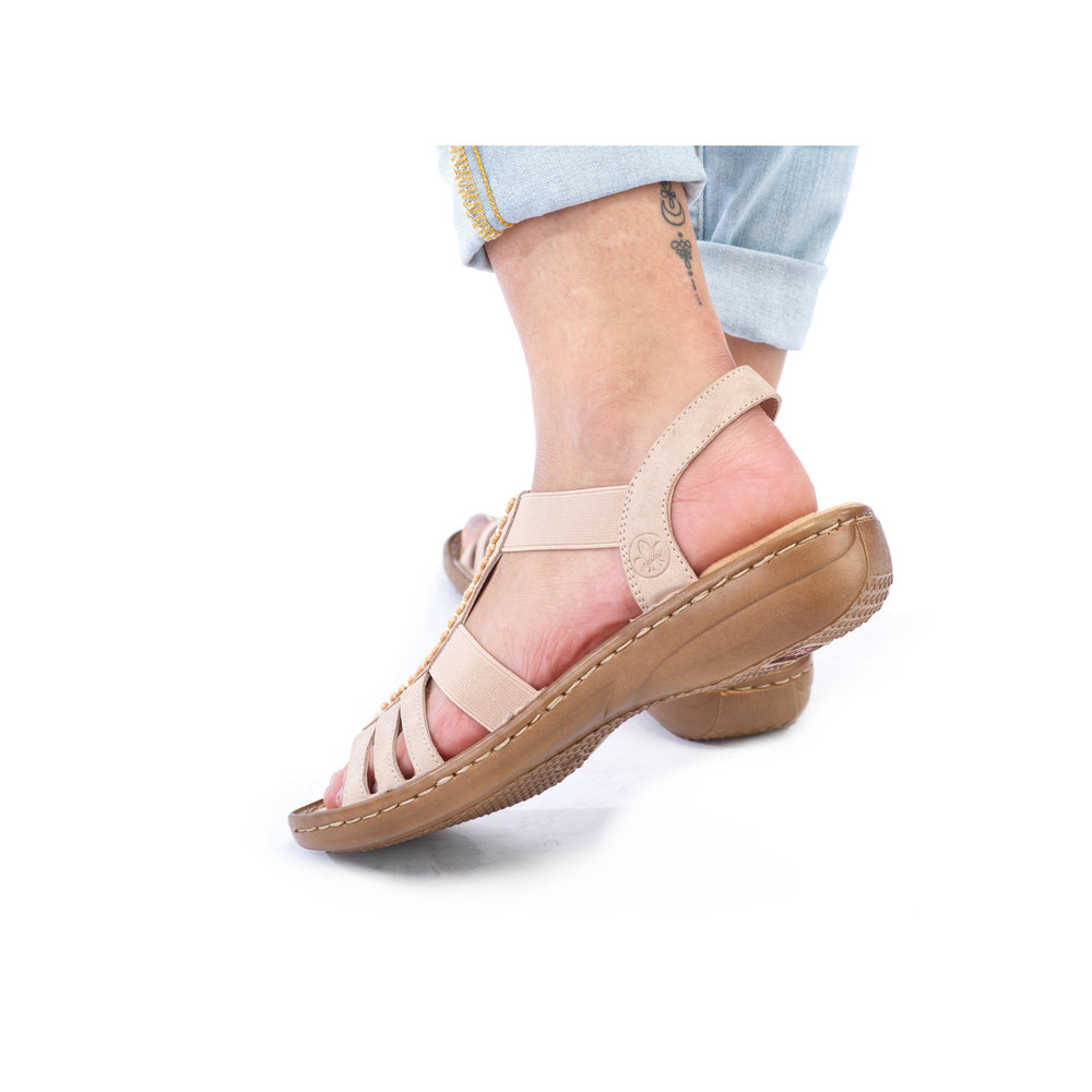 detail Dámské sandály Rieker 60852-31 růžová