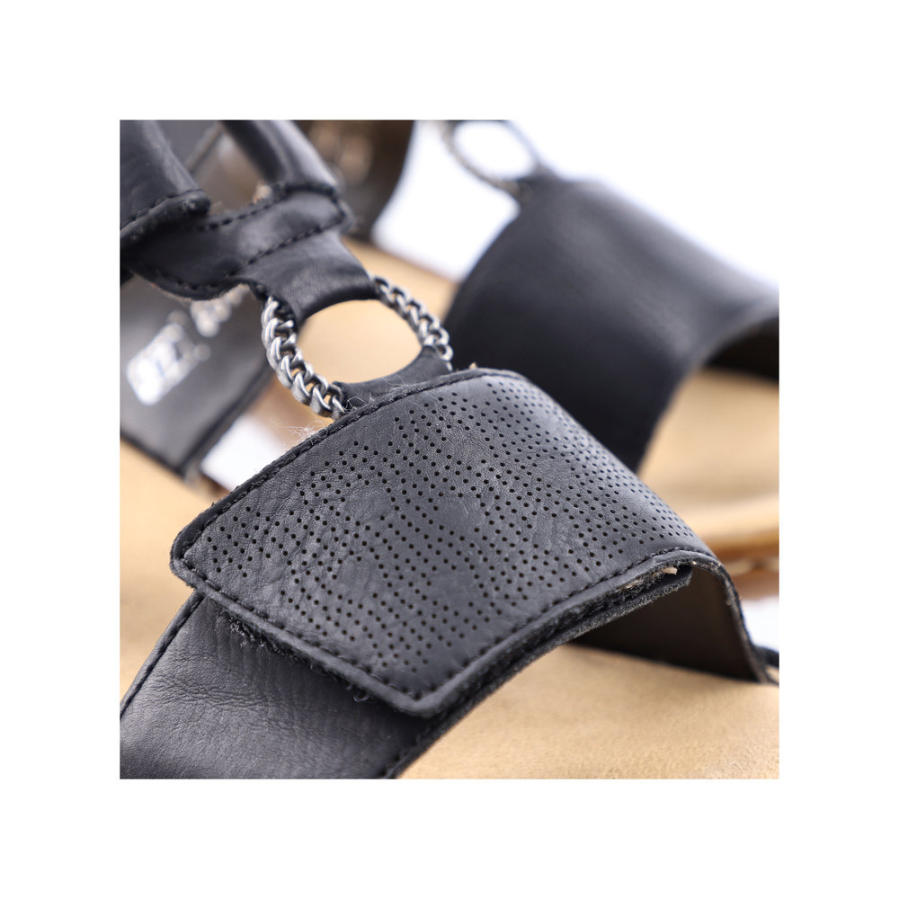 detail Dámské nazouváky Rieker 60885-00 černá