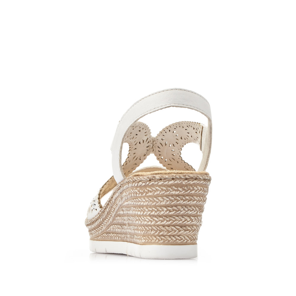 detail Dámské sandály Rieker 61916-80 bílá