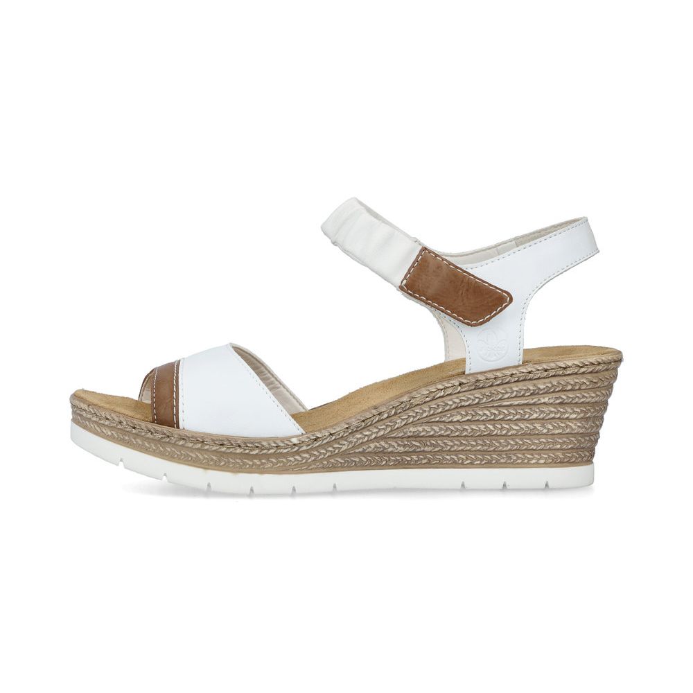 detail Dámské sandály Rieker 61953-80 bílá