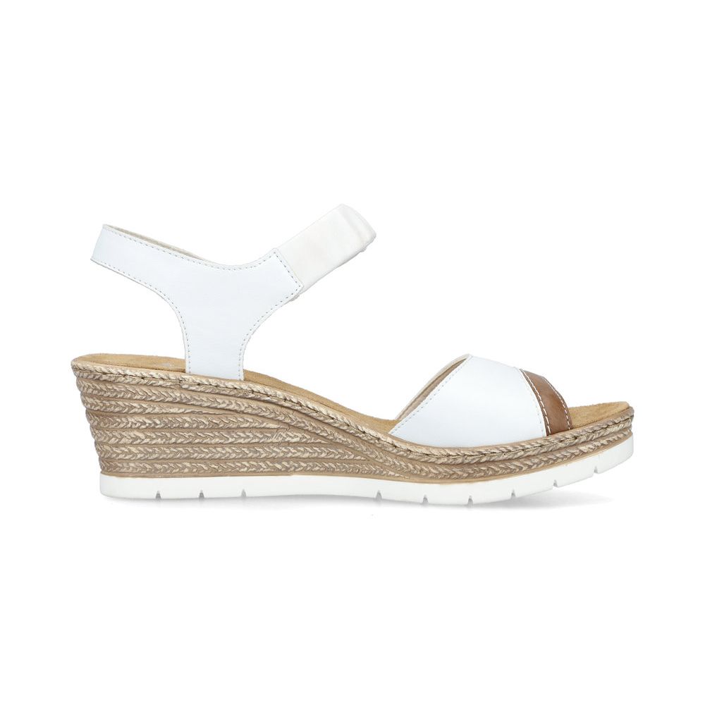 detail Dámské sandály Rieker 61953-80 bílá