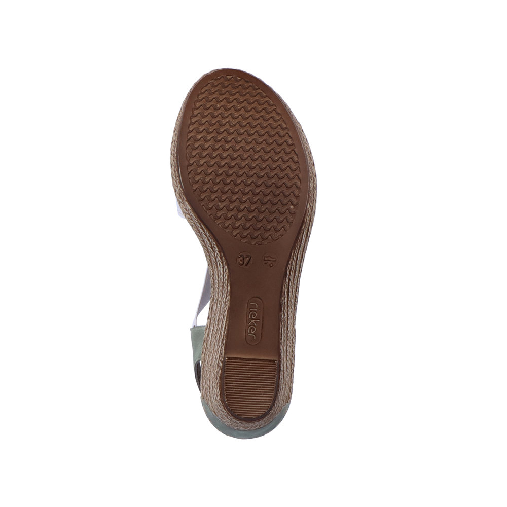 detail Dámské sandály Rieker 624H6-80 bílá