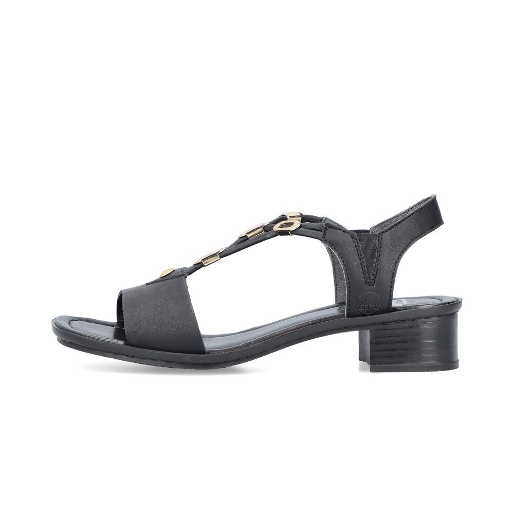 detail Dámské sandály Rieker 62653-00 černá