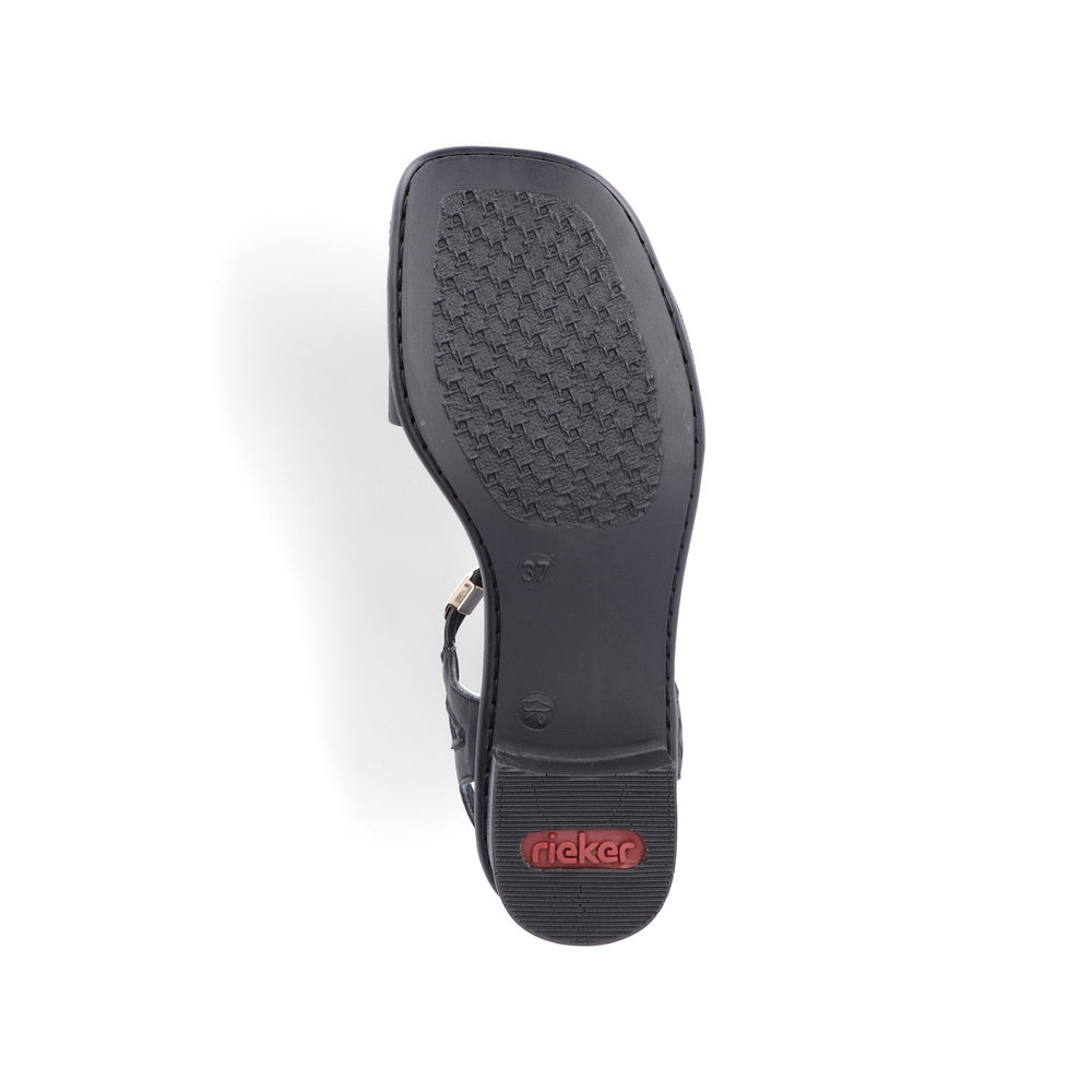 detail Dámské sandály Rieker 62653-00 černá