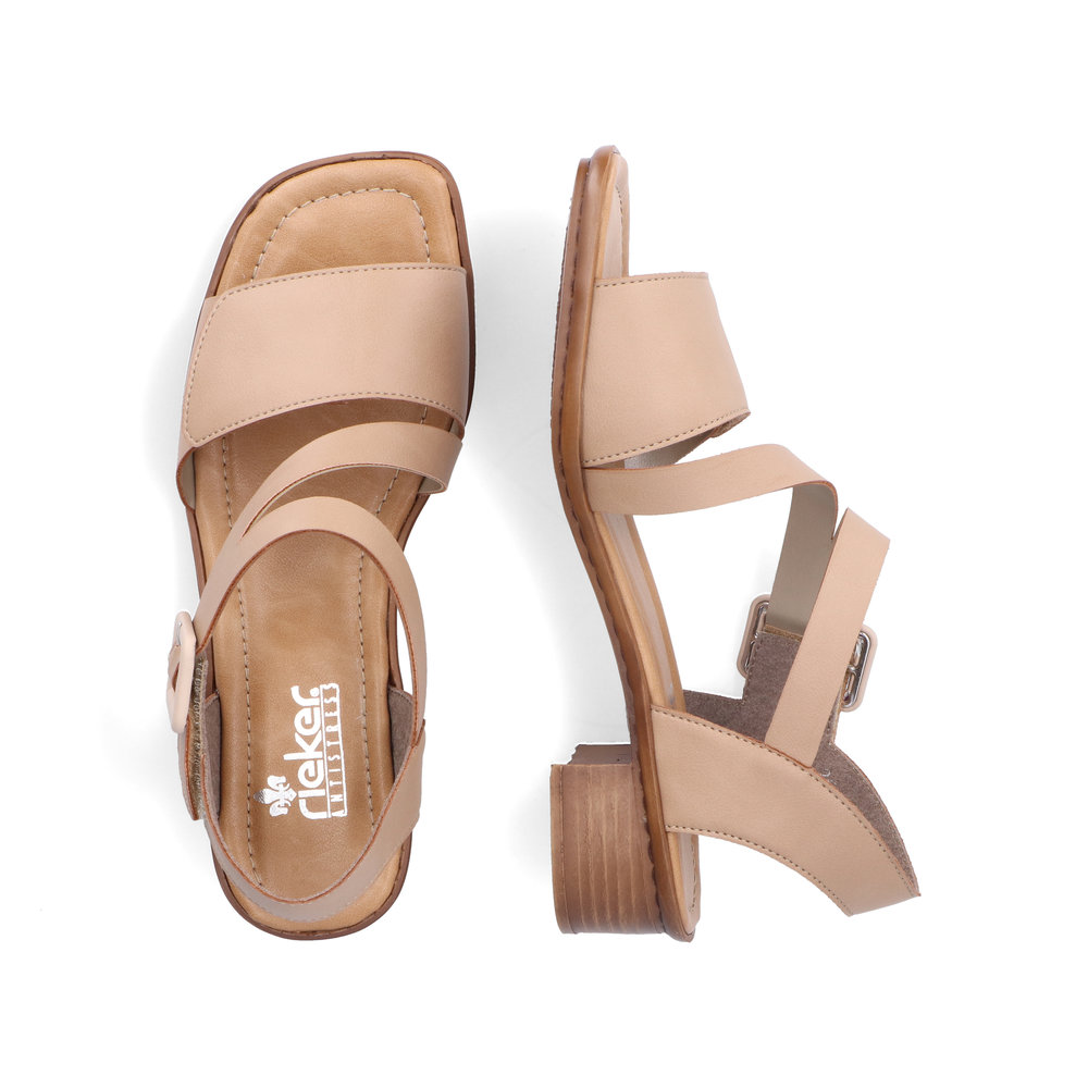 detail Dámské sandály Rieker 62661-60 béžová