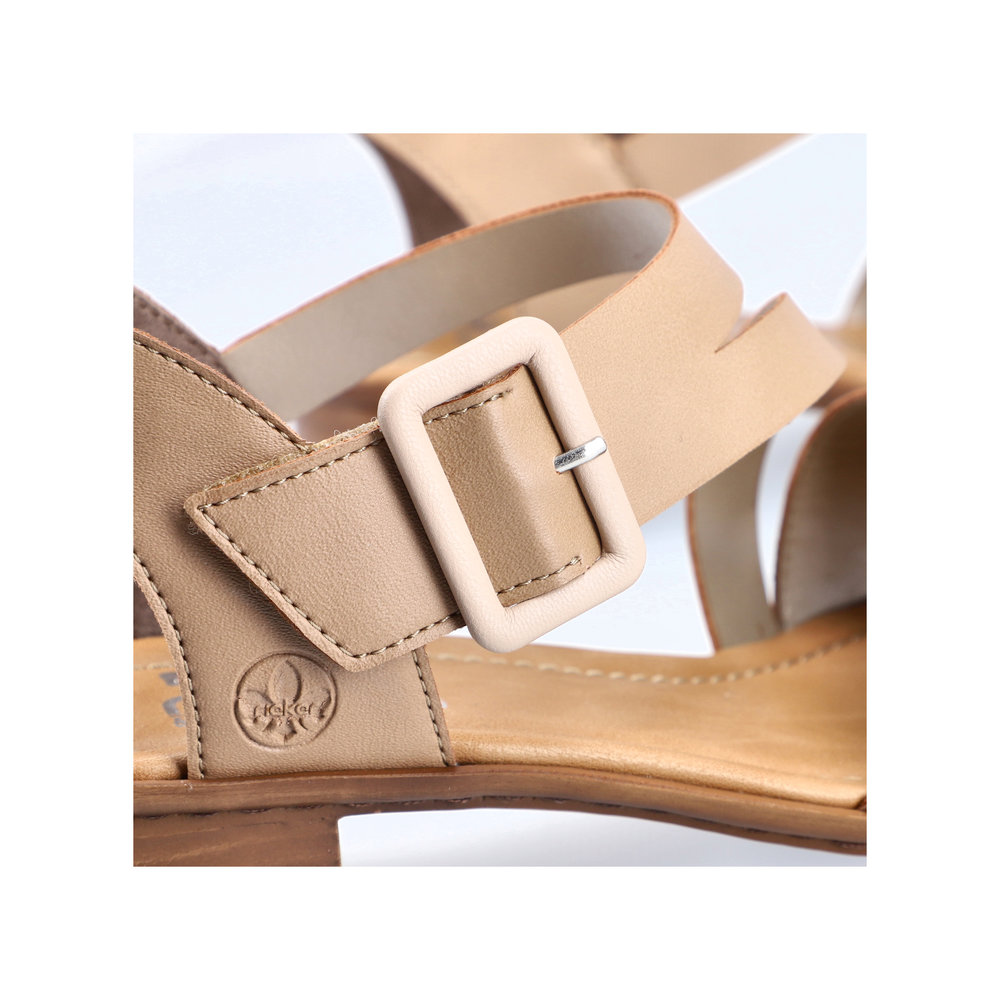 detail Dámské sandály Rieker 62661-60 béžová