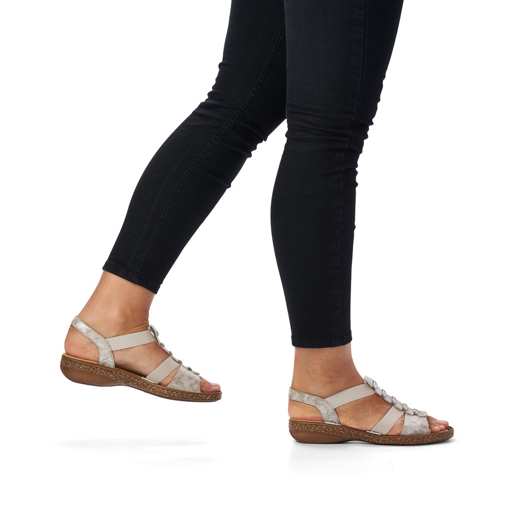 detail Dámské sandály Rieker 62850-90 růžová