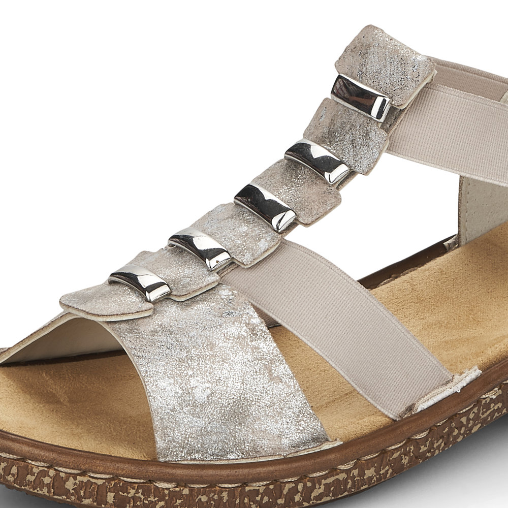 detail Dámské sandály Rieker 62850-90 růžová