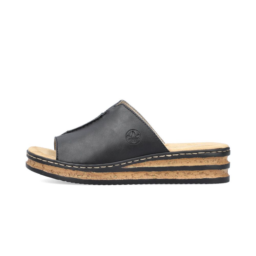 detail Dámské pantofle Rieker 629M9-00 černá